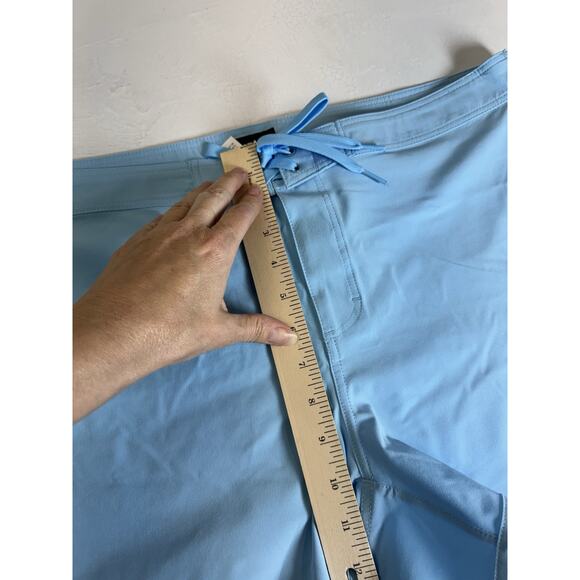 Prana Board Shorts Women Xl Light Blue Schaffie Swim Beach Surf New Swimwear - Picture 5 of 10